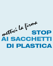 stop ai sacchetti di plastica